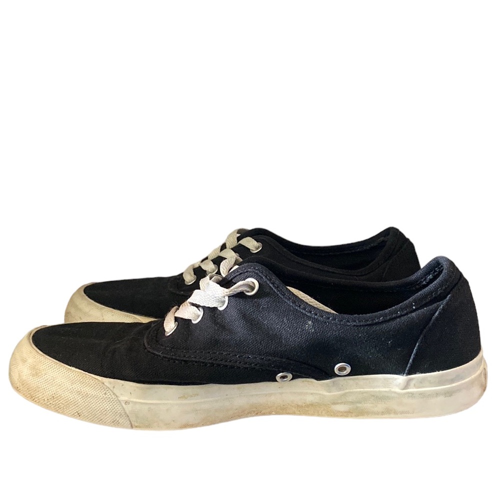 Black PRO-Keds canvas upper with white soles